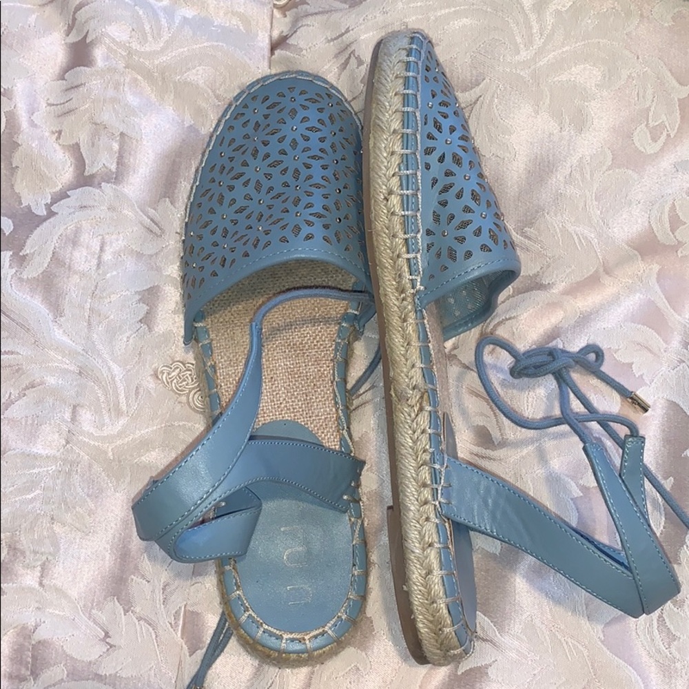 Blue Espadrille Sandals